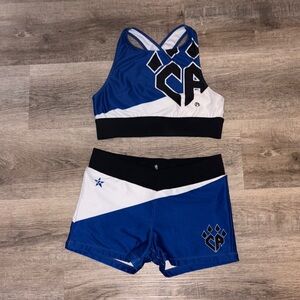 Cheer Athletics Blue and White Athletic Set